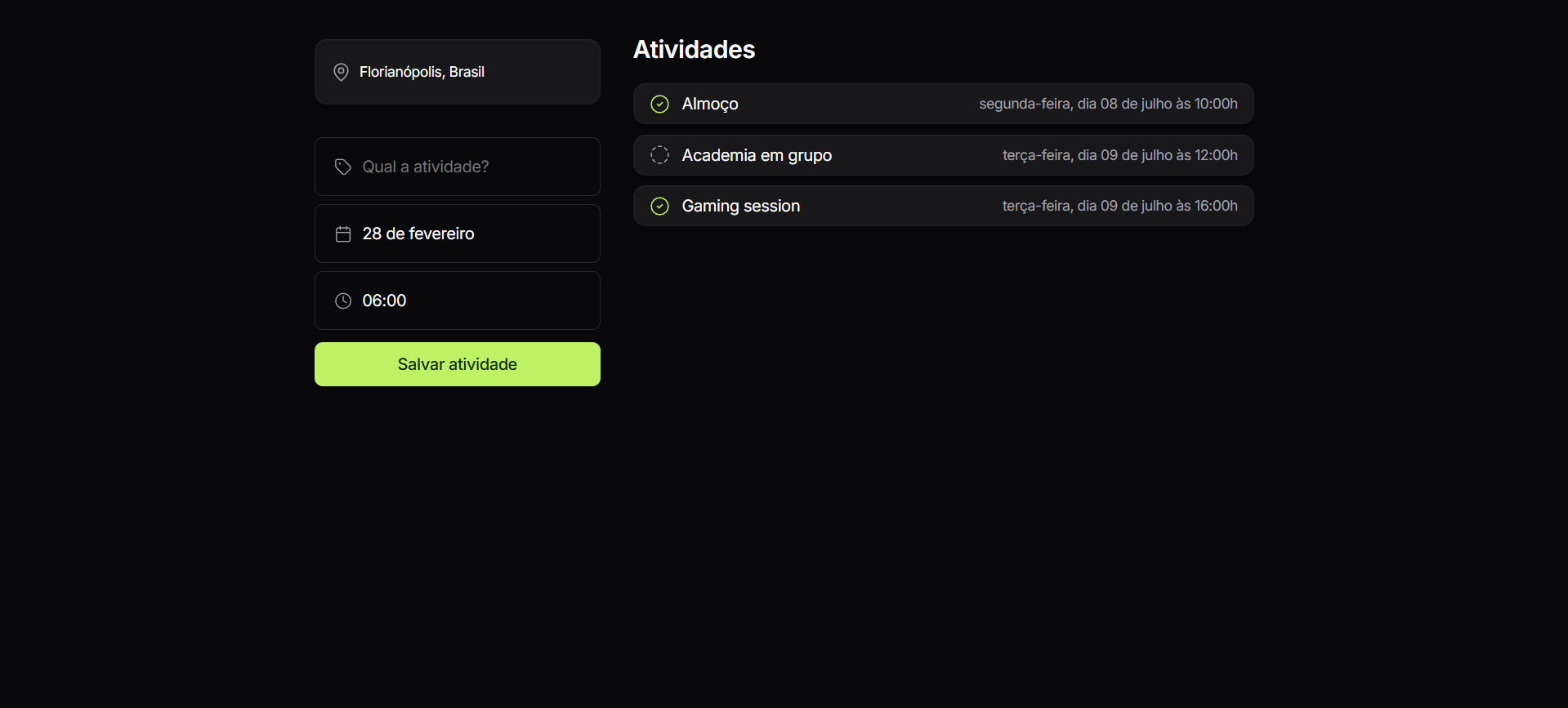 Imagem do planejador de viagens